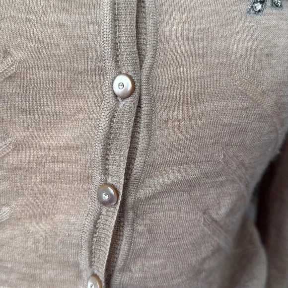 Blumarine 100% cashmere knit cardigan
